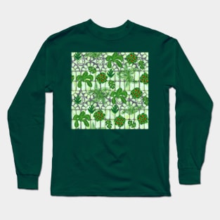 Victorian Greenhouse in Gouache Long Sleeve T-Shirt